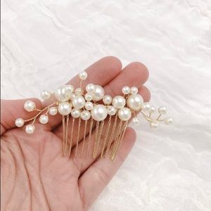 PEARL HAIRPIECE FOR WEDDING